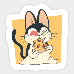 Pizza Kitten Sticker